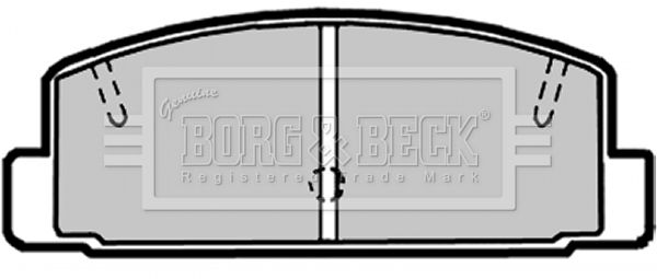 BORG & BECK Комплект тормозных колодок, дисковый тормоз BBP1816